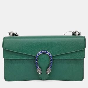 Gucci Green Leather Dionysus Chain Shoulder Bag, Handbags - Luxury Closet catalog