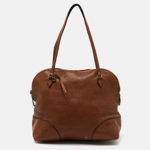 Gucci Brown Leather Bree Zip Dome Satchel, Satchels - Luxury Closet catalog