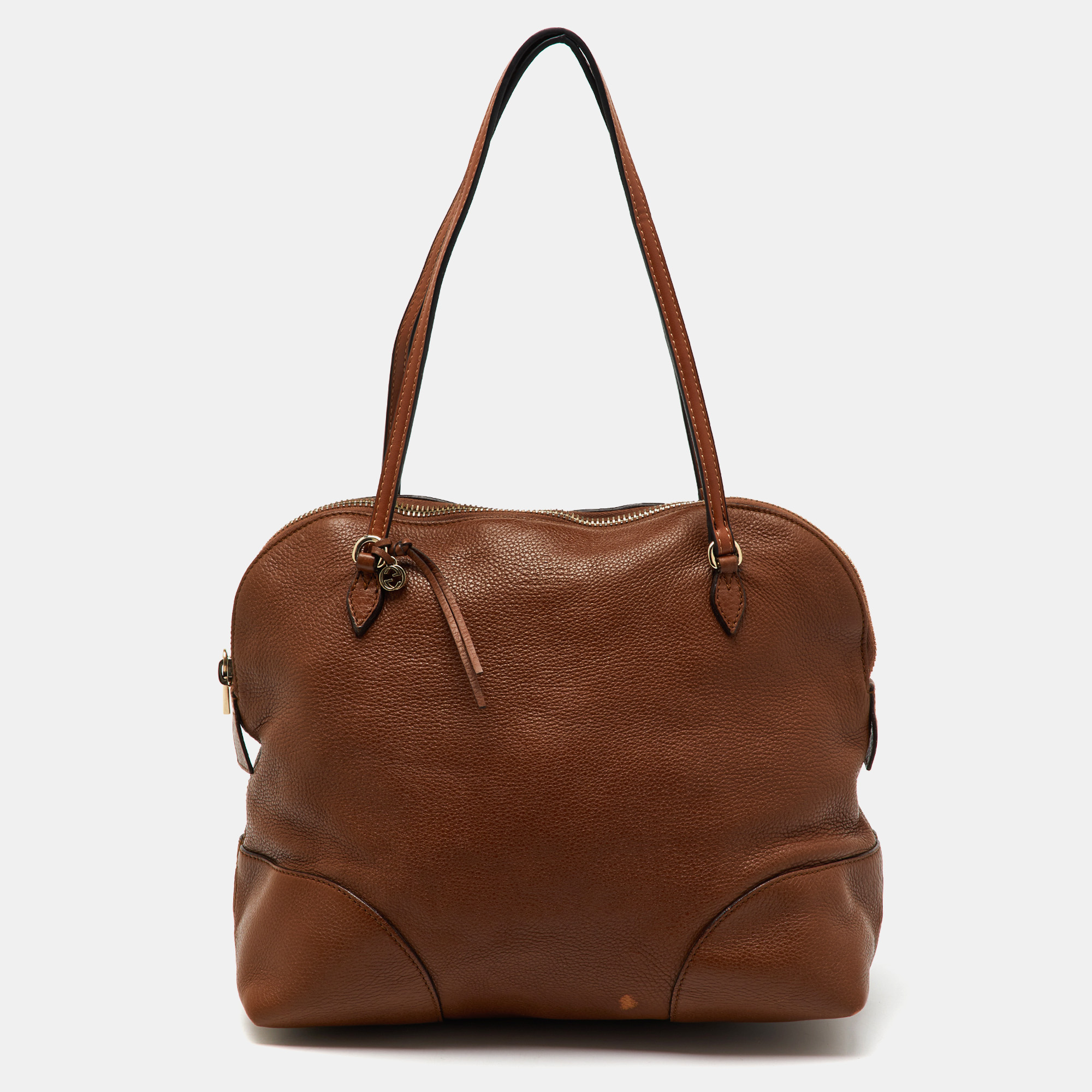 Gucci Brown Leather Bree Zip Dome Satchel, Satchels - Luxury Closet catalog