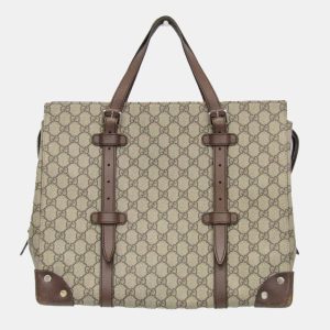 Gucci Brown Canvas GG Supreme Tote Bag, Tote Handbags - Luxury Closet catalog