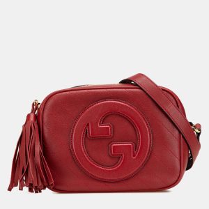 Gucci Red Small Leather Blondie Crossbody, Handbags - Luxury Closet catalog
