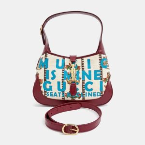 Gucci Multicolor Leather Jackie 1961 Small Hobo Bag, Shoulder Bags - Luxury Closet catalog