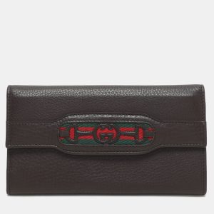 Gucci Brown Leather Horsebit Web Continental Wallet, Wallets & Money Clips - Luxury Closet catalog