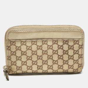 Gucci Gold Guccissima Leather Zip Coin Purse, Wallets & Money Clips - Luxury Closet catalog