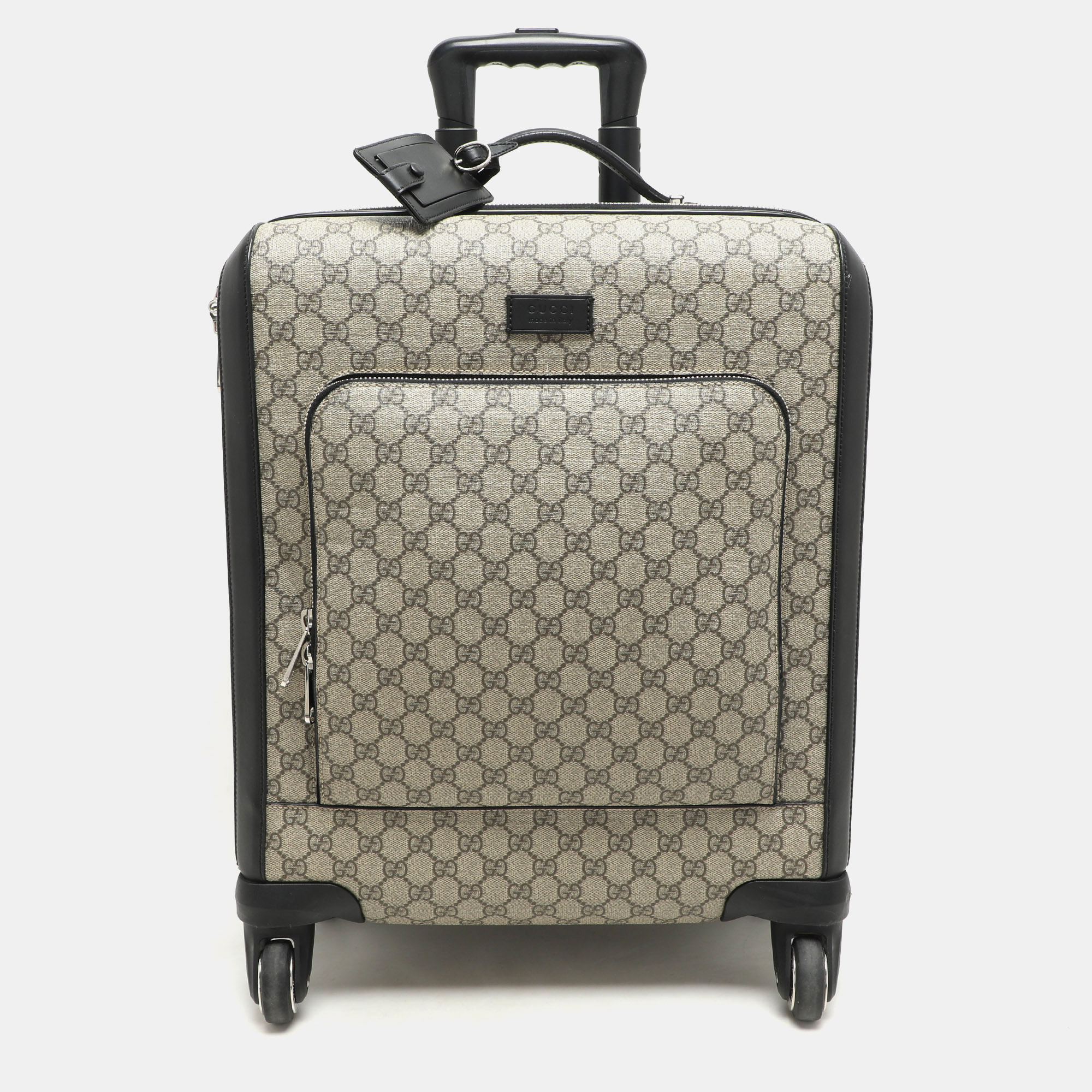 Gucci Beige/Black GG Supreme and Leather Small Cabin Trolley, Handbags - Luxury Closet catalog