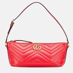 Gucci Red GG Marmont Matelasse Leather Shoulder Bag, Shoulder Bags - Luxury Closet catalog