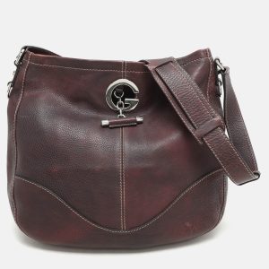 Gucci Dark Burgundy Leather Charlotte Crossbody Bag, Shoulder Bags - Luxury Closet catalog