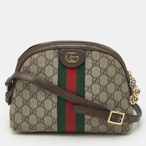Gucci Beige/Brown GG Supreme Canvas Small Web Ophidia Shoulder Bag, Shoulder Bags - Luxury Closet catalog
