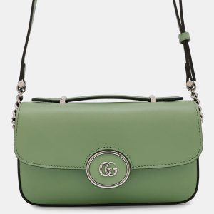 Gucci Petite GG Mini Green Leather Shoulder Bag, Handbags - Luxury Closet catalog