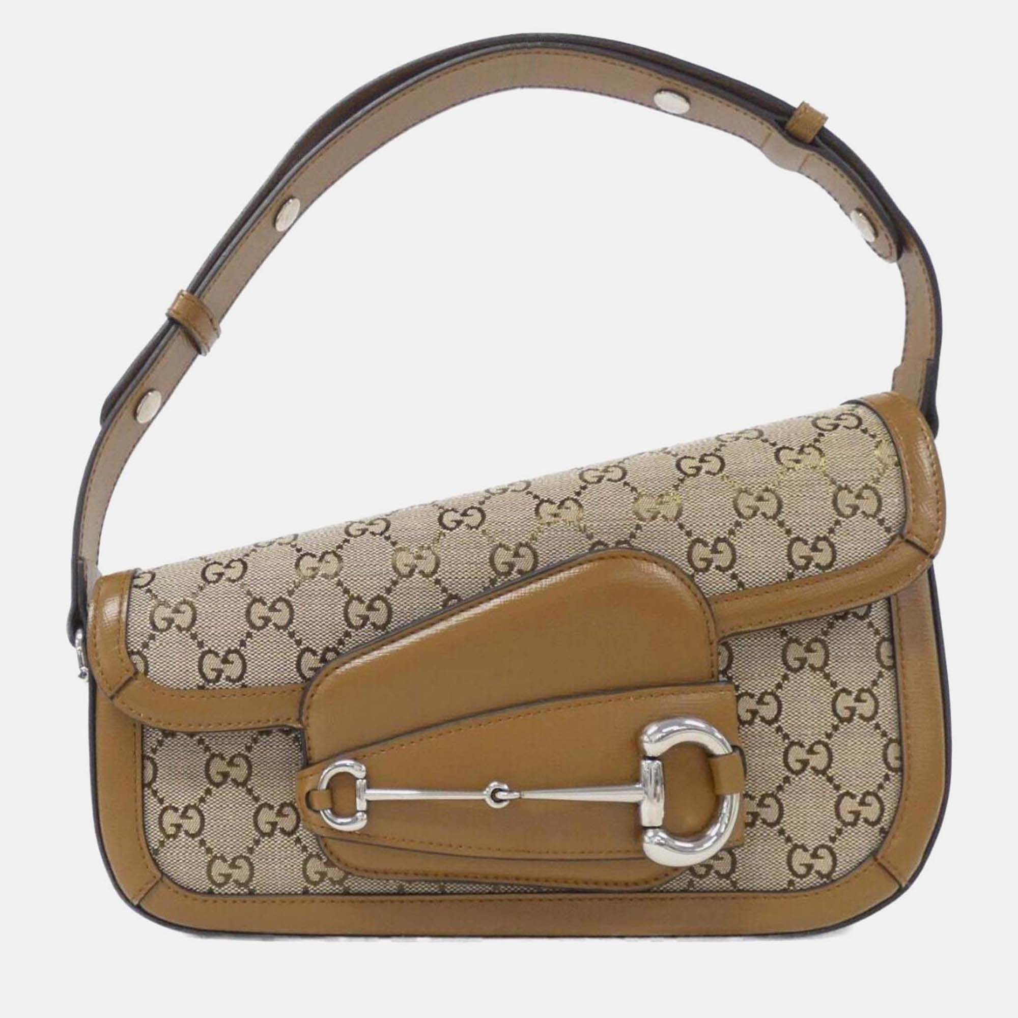 Gucci Horsebit 1955 Beige Leather Shoulder Bag, Handbags - Luxury Closet catalog