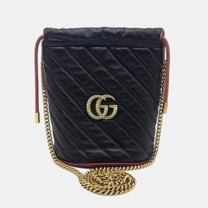 Gucci Black Leather Mamont Bucket Bag, Handbags - Luxury Closet catalog