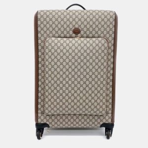 Gucci Beige Coated canvas GG Supreme Large Trolley, Handbags - Luxury Closet catalog