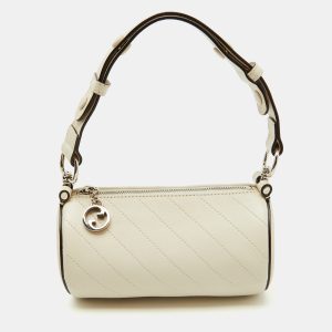 Gucci White Diagonal Quilted Leather Mini Blondie Bag, Shoulder Bags - Luxury Closet catalog
