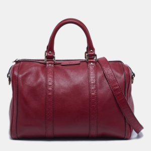 Gucci Red Leather Medium Boston Bag, Satchels - Luxury Closet catalog