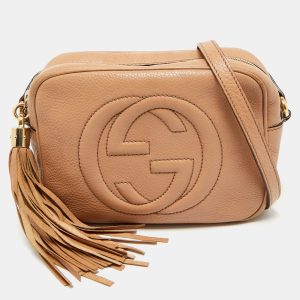 Gucci Brown Leather Small Soho Disco Shoulder Bag, Shoulder Bags - Luxury Closet catalog