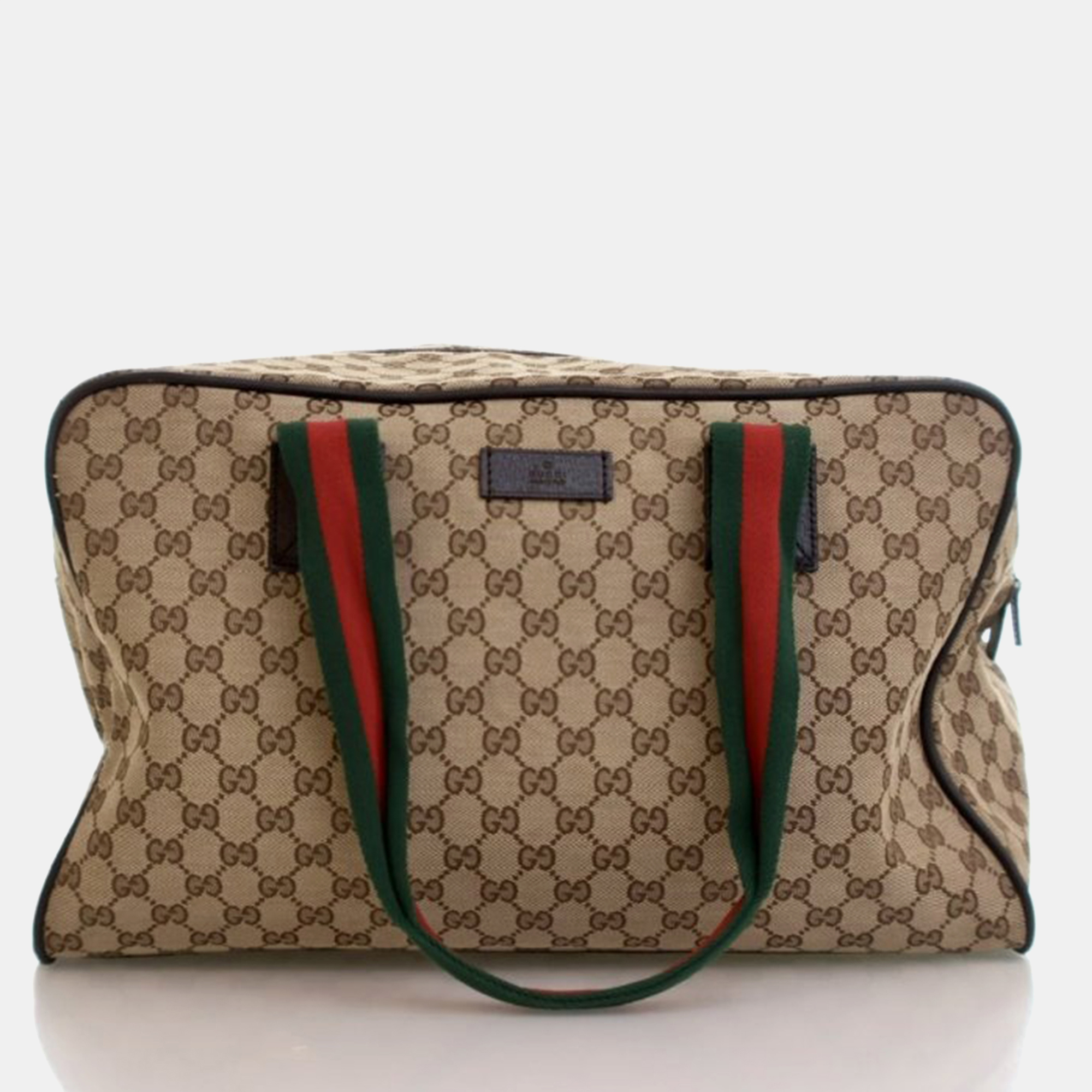 Gucci Carry On Large Beige Supreme Canvas Travel Bag, Handbags - Luxury Closet catalog