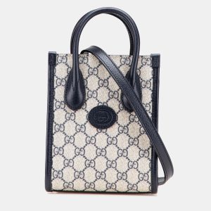 Gucci Beige Brown Mini GG Supreme Interlocking G Satchel, Satchels - Luxury Closet catalog