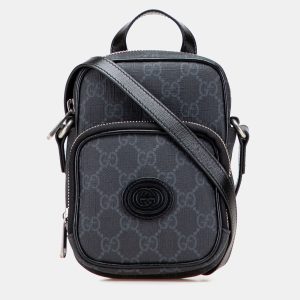 Gucci Grey Mini GG Supreme Interlocking G Satchel, Satchels - Luxury Closet catalog