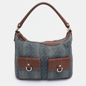 Gucci Blue/Brown GG Denim and Leather Abby Shoulder Bag, Shoulder Bags - Luxury Closet catalog