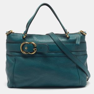 Gucci Dark Green Leather GG Ride Tote, Tote Handbags - Luxury Closet catalog