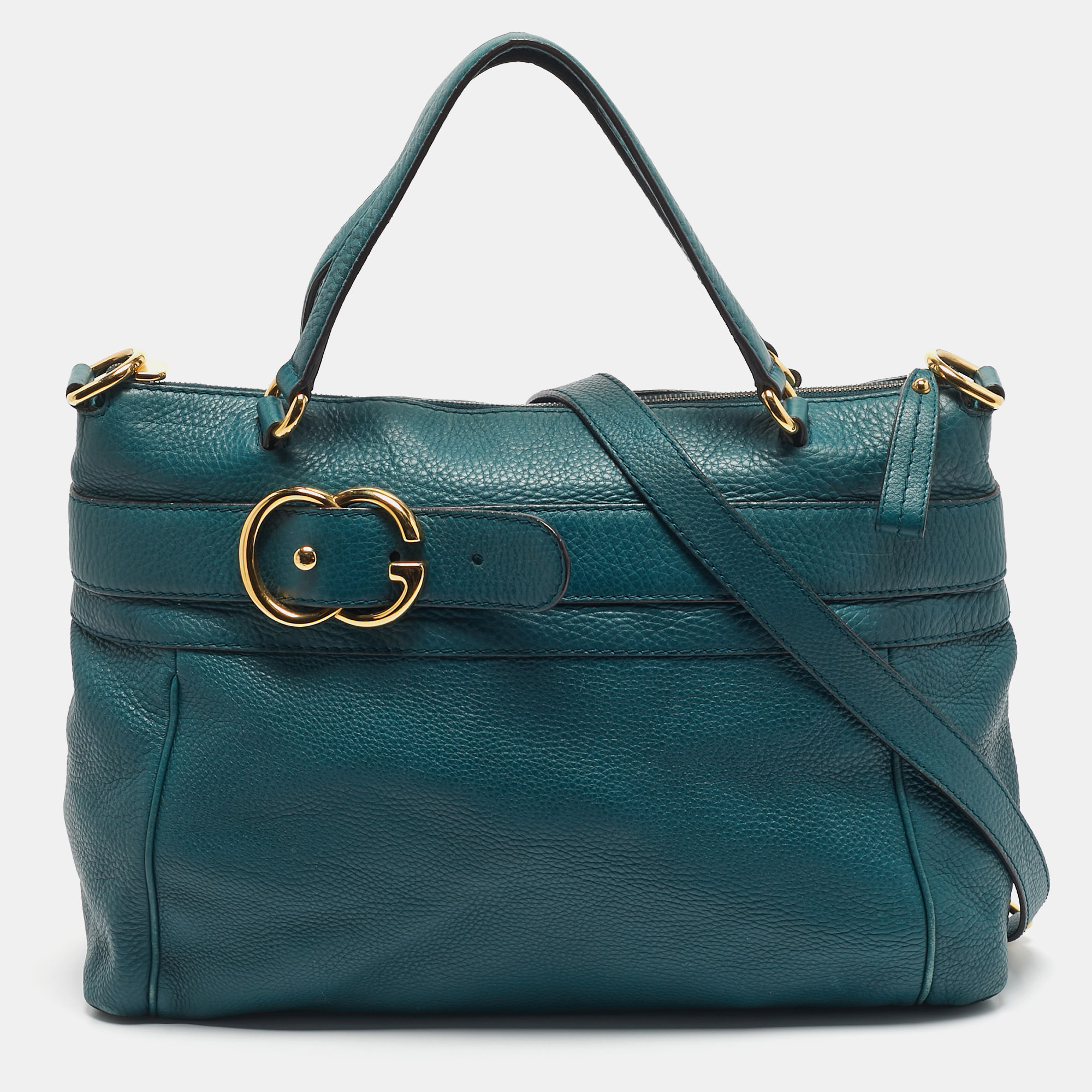 Gucci Dark Green Leather GG Ride Tote, Tote Handbags - Luxury Closet catalog
