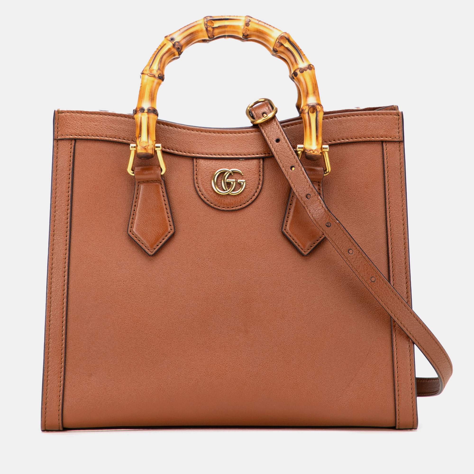 Gucci Brown Small Leather Bamboo Diana Satchel, Satchels - Luxury Closet catalog