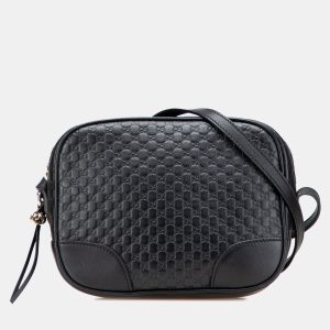 Gucci Black Microguccissima Bree Crossbody, Shoulder Bags - Luxury Closet catalog