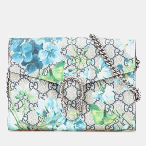 Gucci Beige Multicolor GG Supreme Dionysus Blooms Chain Wallet, Shoulder Bags - Luxury Closet catalog