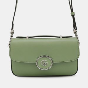 Gucci Green Mini Leather Petite GG Satchel, Satchels - Luxury Closet catalog