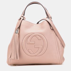 Gucci Pink Small Leather Soho Satchel, Satchels - Luxury Closet catalog