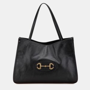 Gucci Black Medium Leather Horsebit 1955 Tote, Tote Handbags - Luxury Closet catalog