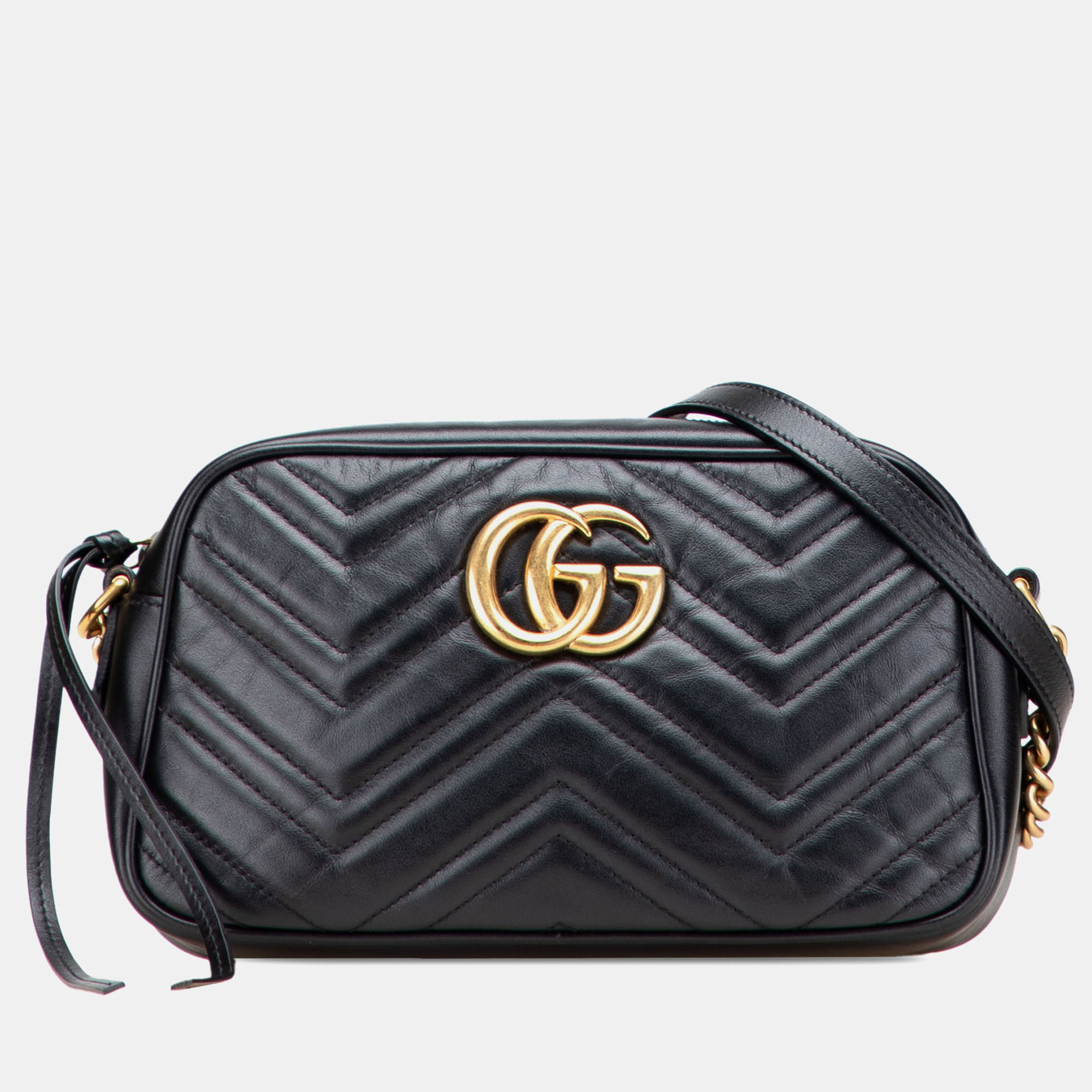 Gucci Black Small GG Marmont Matelasse Leather Crossbody, Shoulder Bags - Luxury Closet catalog