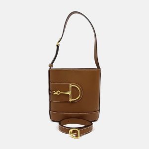 Gucci Brown Leather 73 Small Bucket Bag, Handbags - Luxury Closet catalog