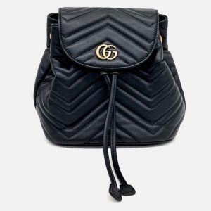 Gucci Black Leather GG Marmont Backpack, Backpacks - Luxury Closet catalog