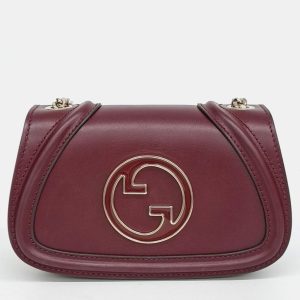 Gucci Red Leather Blondie Small Shoulder Bag, Handbags - Luxury Closet catalog