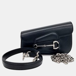 Gucci Black Leather Horsebit 1955 Shoulder Bag, Handbags - Luxury Closet catalog