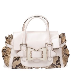 Gucci Beige/Brown Python and Leather Large Queen Satchel, Satchels - Luxury Closet catalog