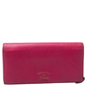 Gucci Magenta Leather Swing Continental Wallet, Wallets & Money Clips - Luxury Closet catalog