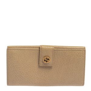 Gucci Beige Leather Interlocking G Continental Wallet, Wallets & Money Clips - Luxury Closet catalog