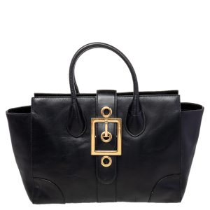 Gucci Black Leather Lady Buckle Tote, Tote Handbags - Luxury Closet catalog
