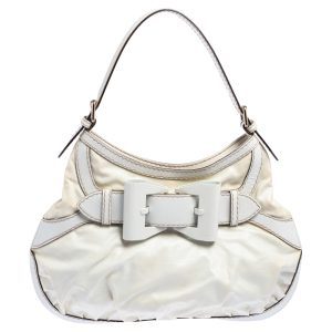 Gucci White Coated Canvas and Leather Medium Queen Hobo, Shoulder Bags - Luxury Closet catalog