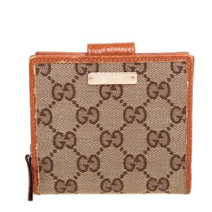 Gucci Beige GG Canvas Zip Around French Compact Wallet, Wallets & Money Clips - Luxury Closet catalog