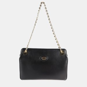 Gucci Black Leather Linea Marina Chain Shoulder Tote Bag, Handbags - Luxury Closet catalog