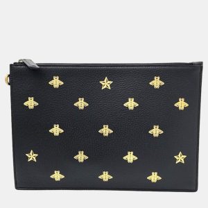Gucci Black Leather Clutch (495066), Clutches & Special Occasion Bags - Luxury Closet catalog