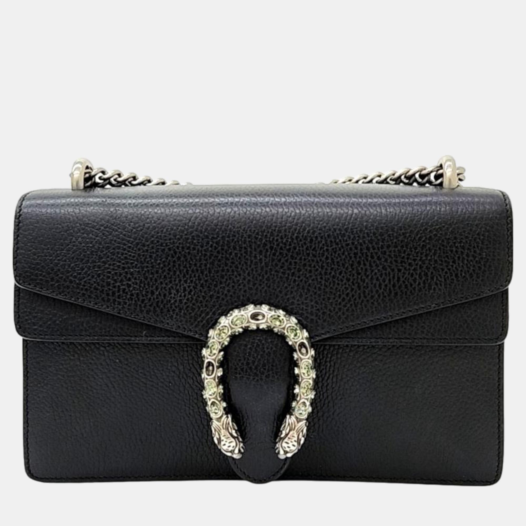 Gucci Black Leather Dionysus Shoulder Bag, Shoulder Bags - Luxury Closet catalog