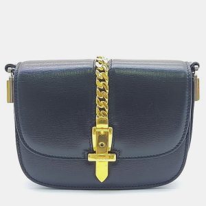 Gucci Black Leather Sylvie 1969 Mini Shoulder Bag, Shoulder Bags - Luxury Closet catalog