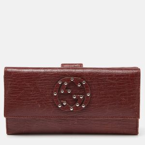 Gucci Brick Leather Soho Studded Continental Wallet, Wallets & Money Clips - Luxury Closet catalog