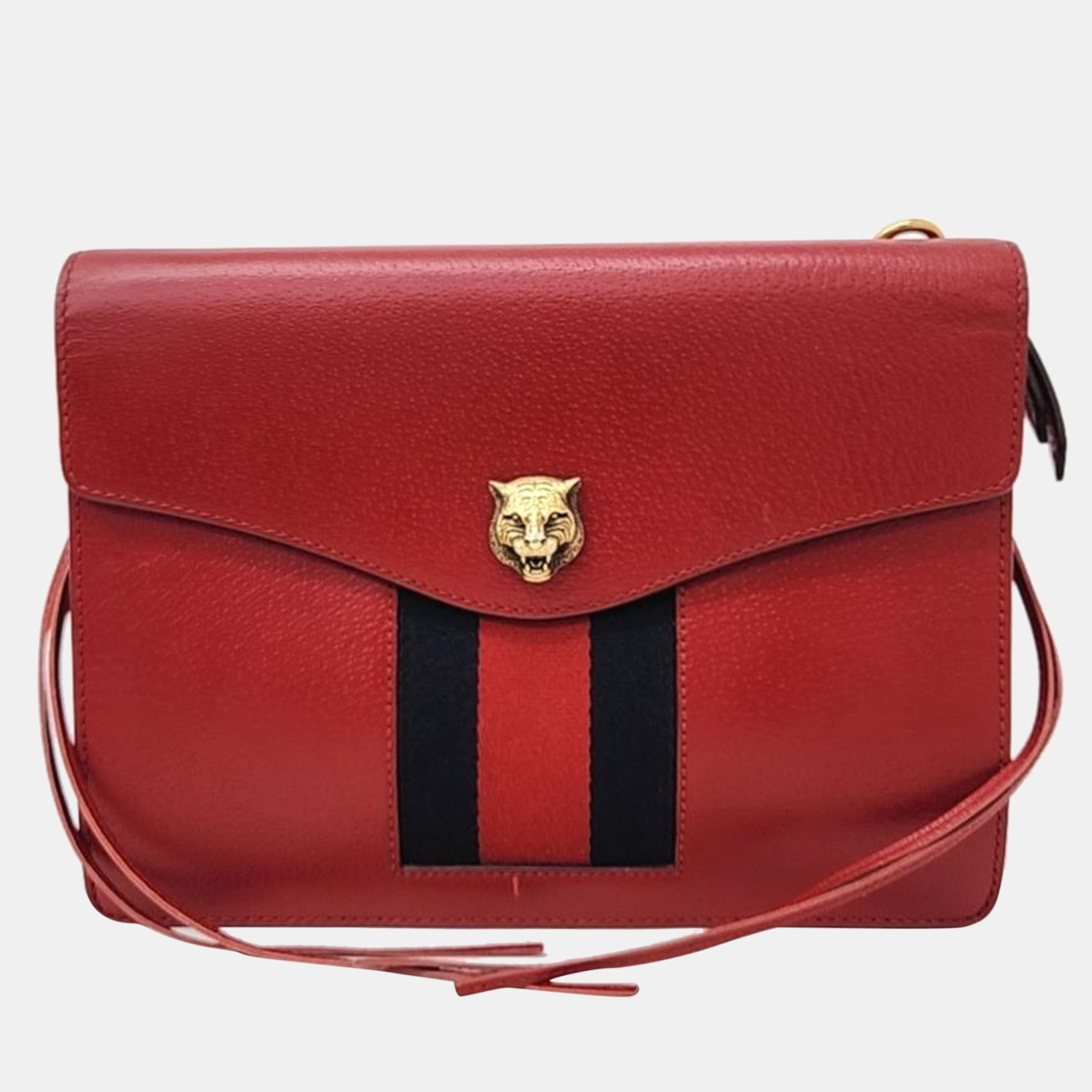 Gucci Red leather Animalier Chain Shoulder Bag, Shoulder Bags - Luxury Closet catalog