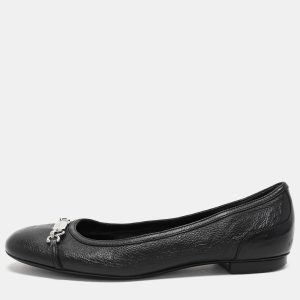 Gucci Black Leather Embellished Ballet Flats Size 36.5, Flats - Luxury Closet catalog