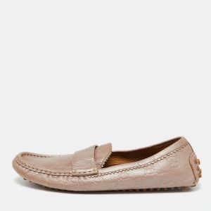 Gucci Champagne Pink Guccissima Leather Slip On Loafers Size 35.5, Loafers & Slip-Ons - Luxury Closet catalog